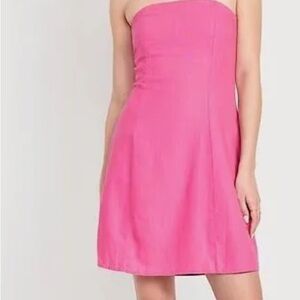 Old Navy Strapless Pink Dress